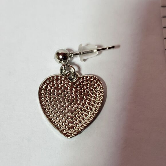 NEW 3 Checkerboard Heart Fashion Earrings - Picture 7 of 7